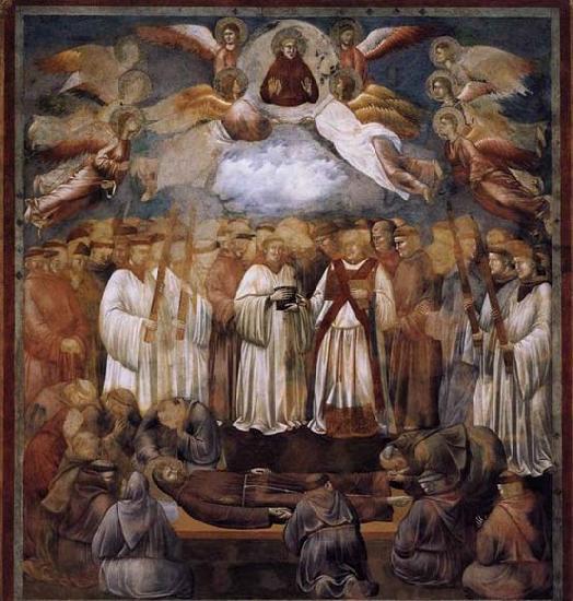 GIOTTO di Bondone Death and Ascension of St Francis France oil painting art